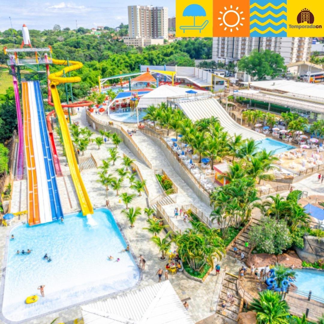 カルダス・ノバス Piazza Com Acesso Ao Acqua Park - Gustavoアパートホテル エクステリア 写真