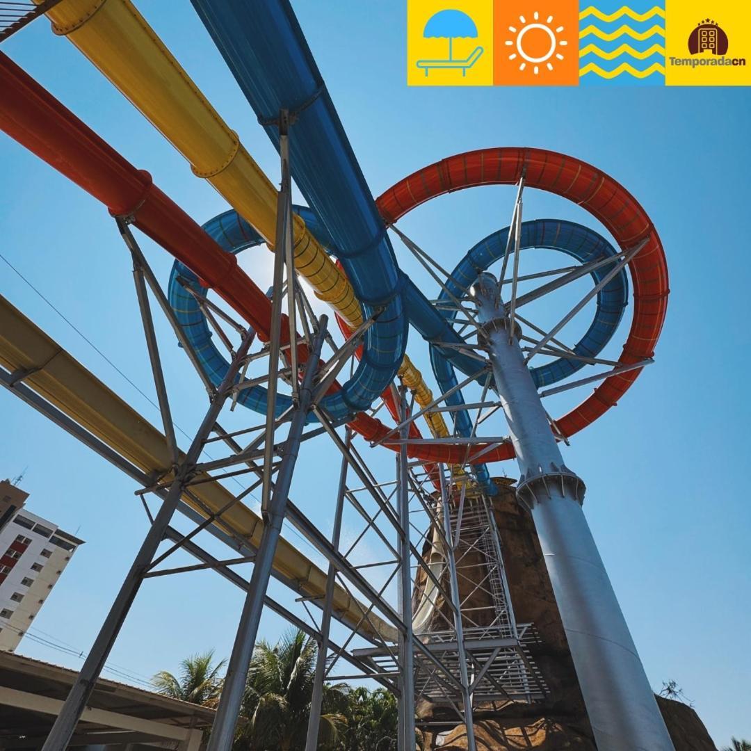 カルダス・ノバス Piazza Com Acesso Ao Acqua Park - Gustavoアパートホテル エクステリア 写真